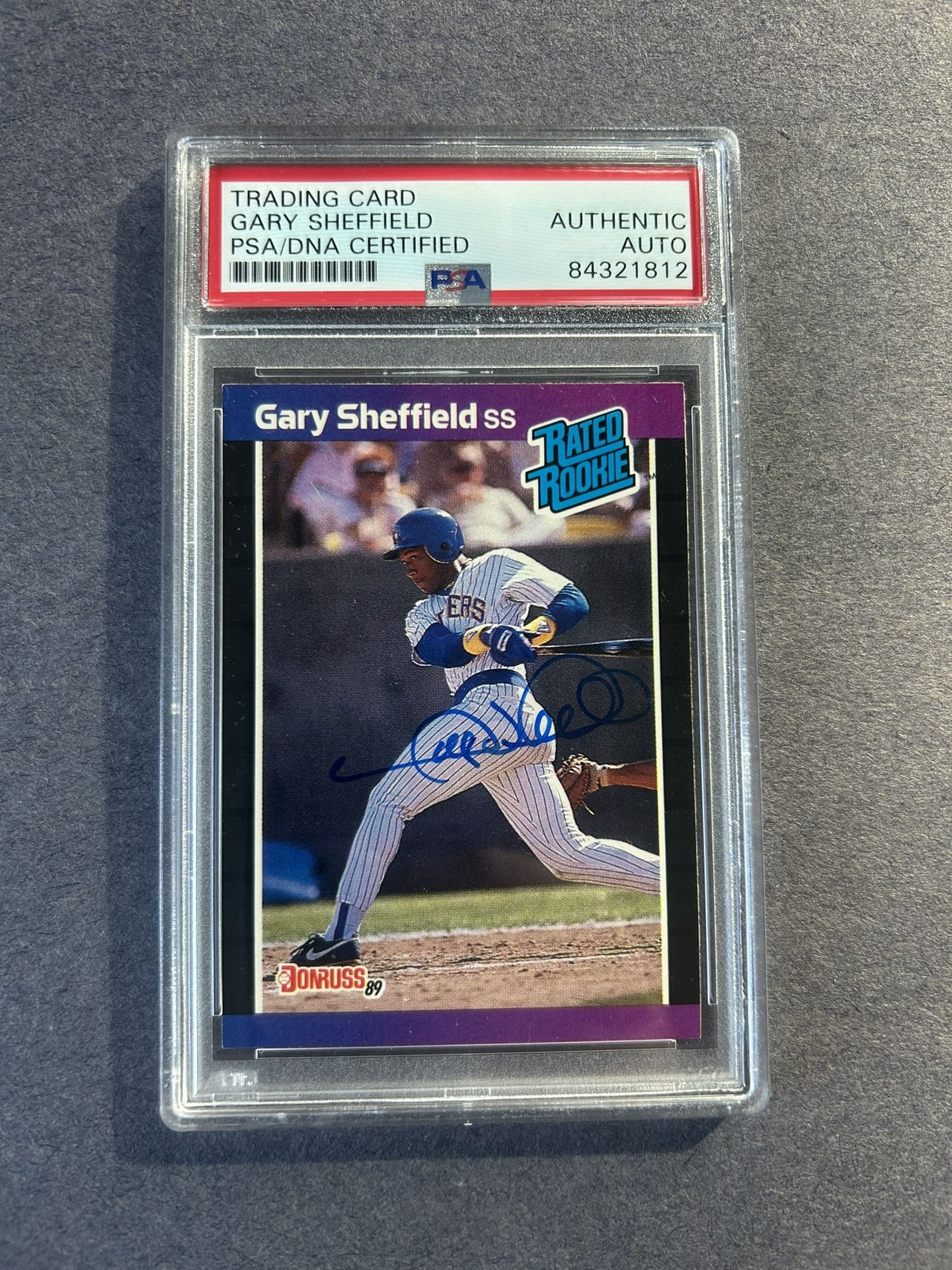 1989 Donruss #31 Gary Sheffield Rated Rookie RC signed. Negotiable 