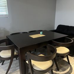 Solid Dining Table And Chairs 