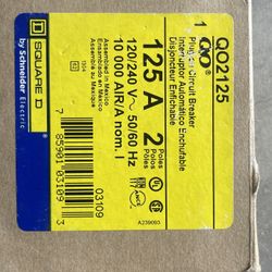 Q02125 100 Amp Square D Circuit Breaker 
