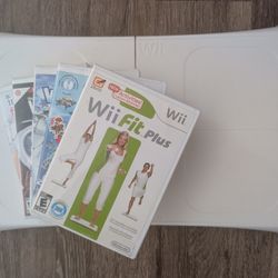 Wii Balance Board With Compatible Game Collection
