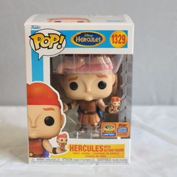 Disney Hercules with Action Figure 1329 Funko Pop (WonderCon 2023 edition)