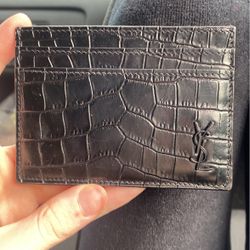 Black YSL Card Holder valued at $325