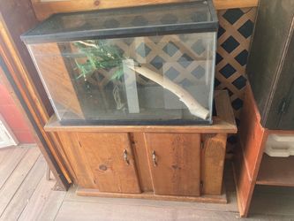 Reptile Tank And Stand with lid