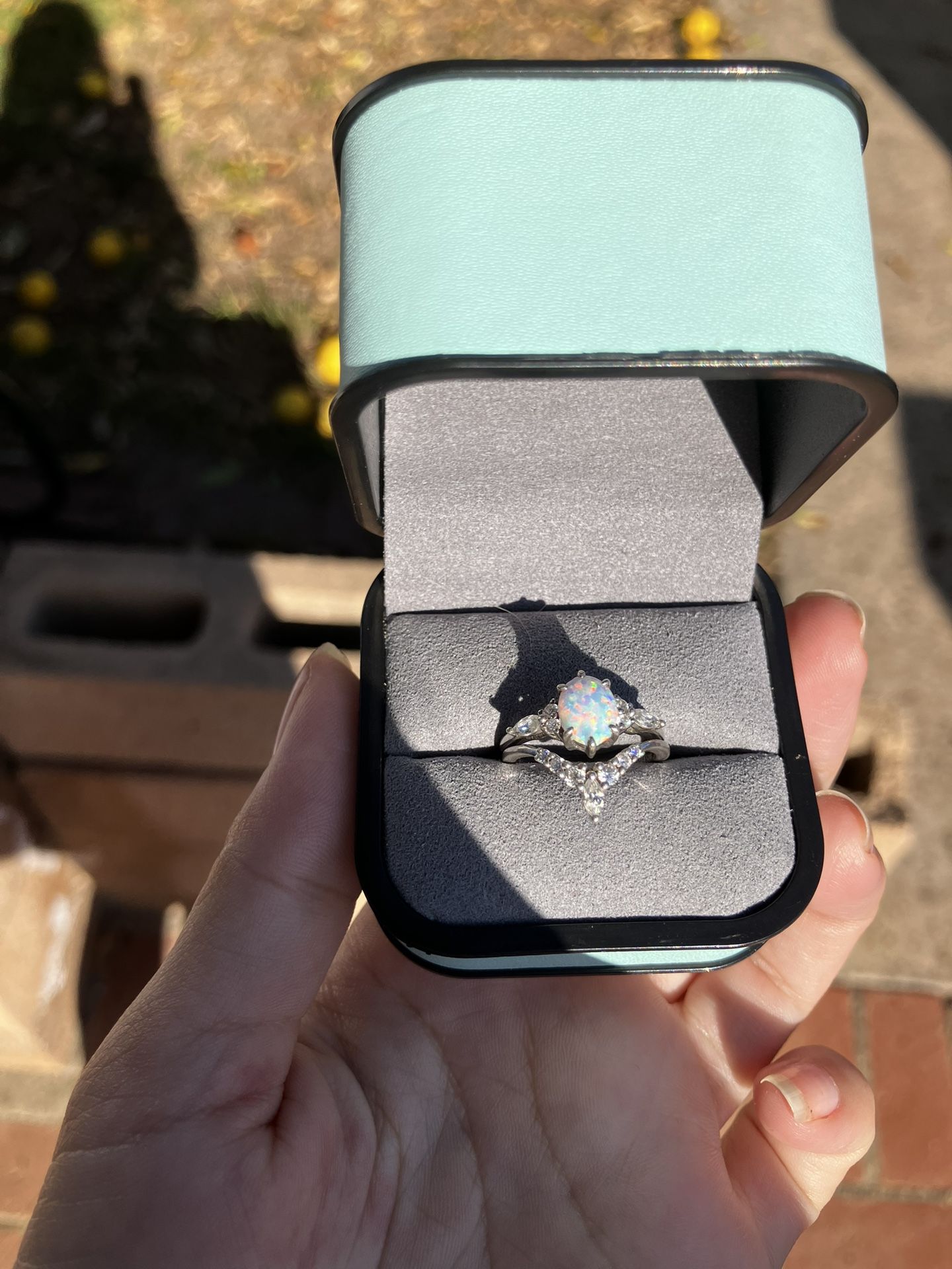Opal Promise Ring