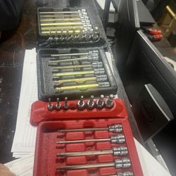 Snap On Allen Sockets   6 Sets 