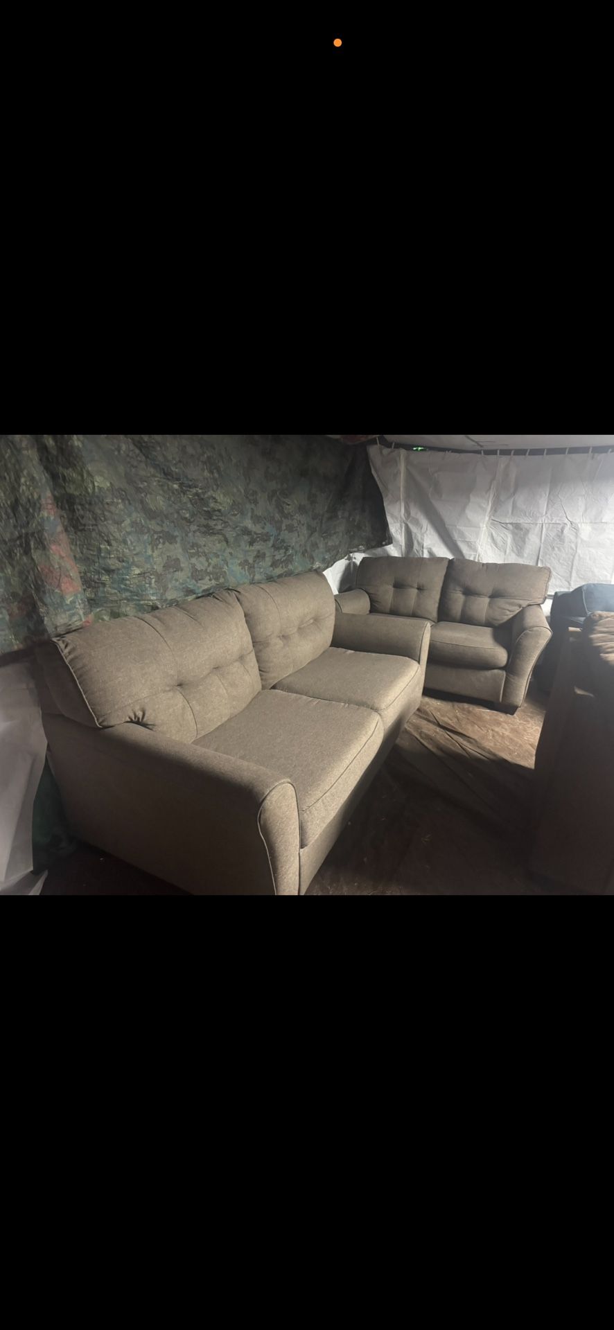 Grey Couch And Loveseat Good Condition Clean We Sell All The Time Delivery $40 Local
