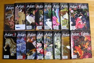 16 issues of Asian Fiber Quilting and Design Ideas Magazines