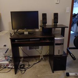 Desktop Computer And Computer Table