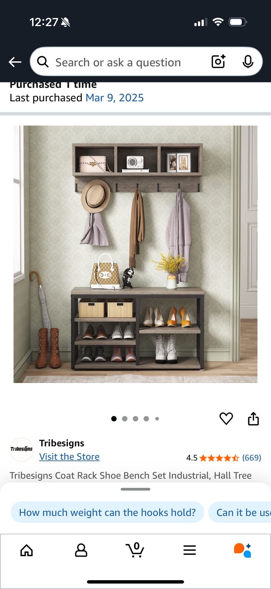 New Coat Rack And Shoe Bench