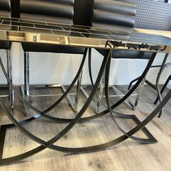 Mirror Top Foyer Table 
