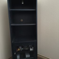 Audio Video Pier Free Standing Media Cabinet (Black Oak)