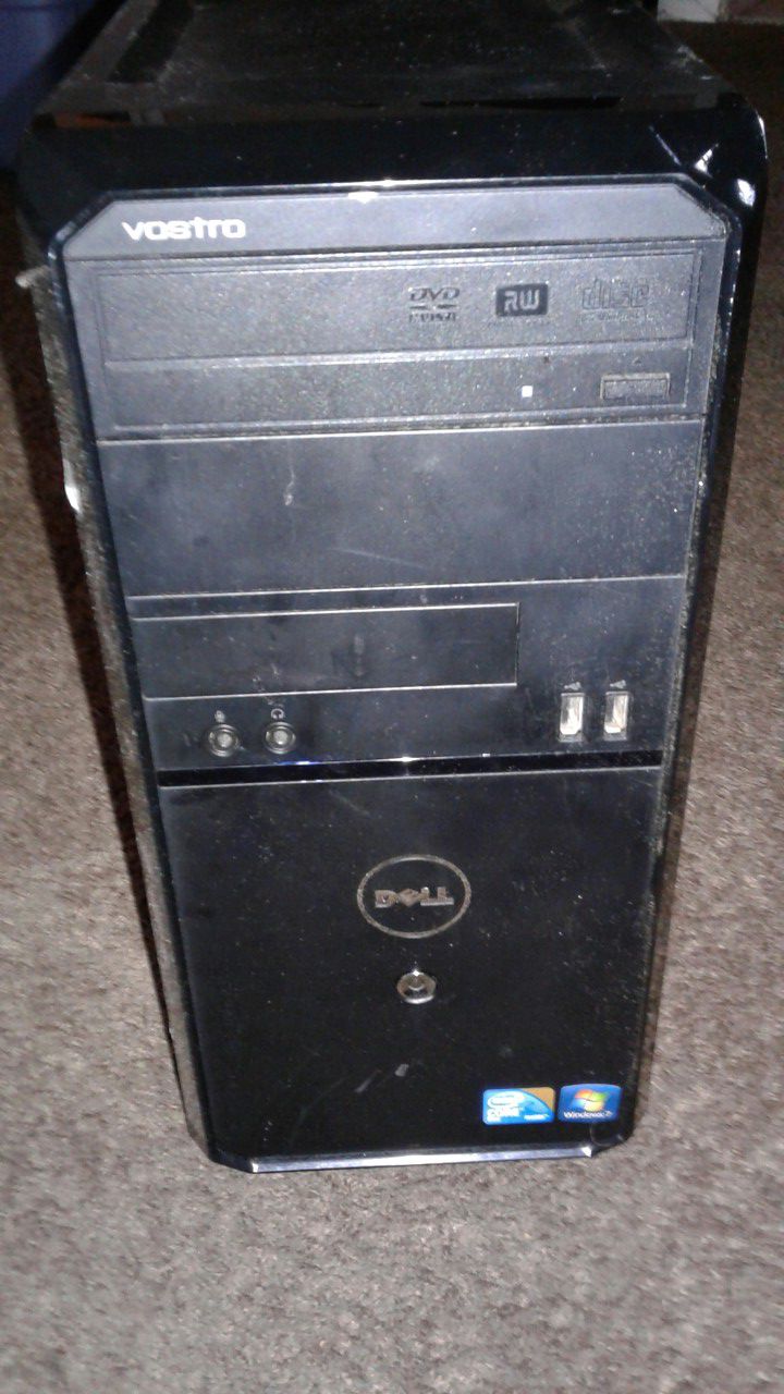 Dell vestro computer with monitor