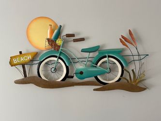 Beach Bicycle Wall Art