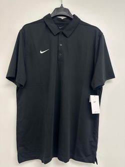 Nike Dri-FIT Men's Polo Shirt Size XL (Black) Short Sleeve