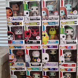 18 Disney Funko Pops In Box
