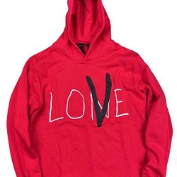 Vlone Love Hoodie Red