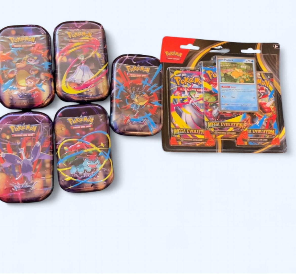 Mega Evolution Tins And Blister Pack