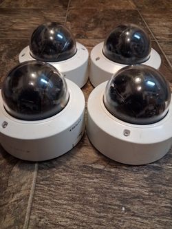 4 Panasonic dome security cameras