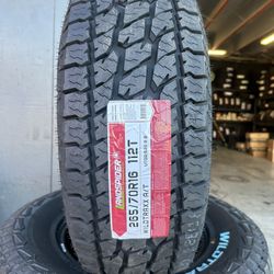 265/70/16 New Set Of AT tires Installed