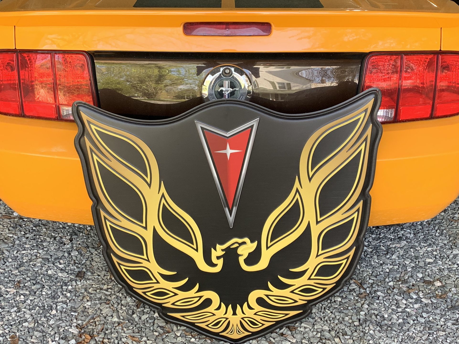 Large Metal Fire Bird Sign