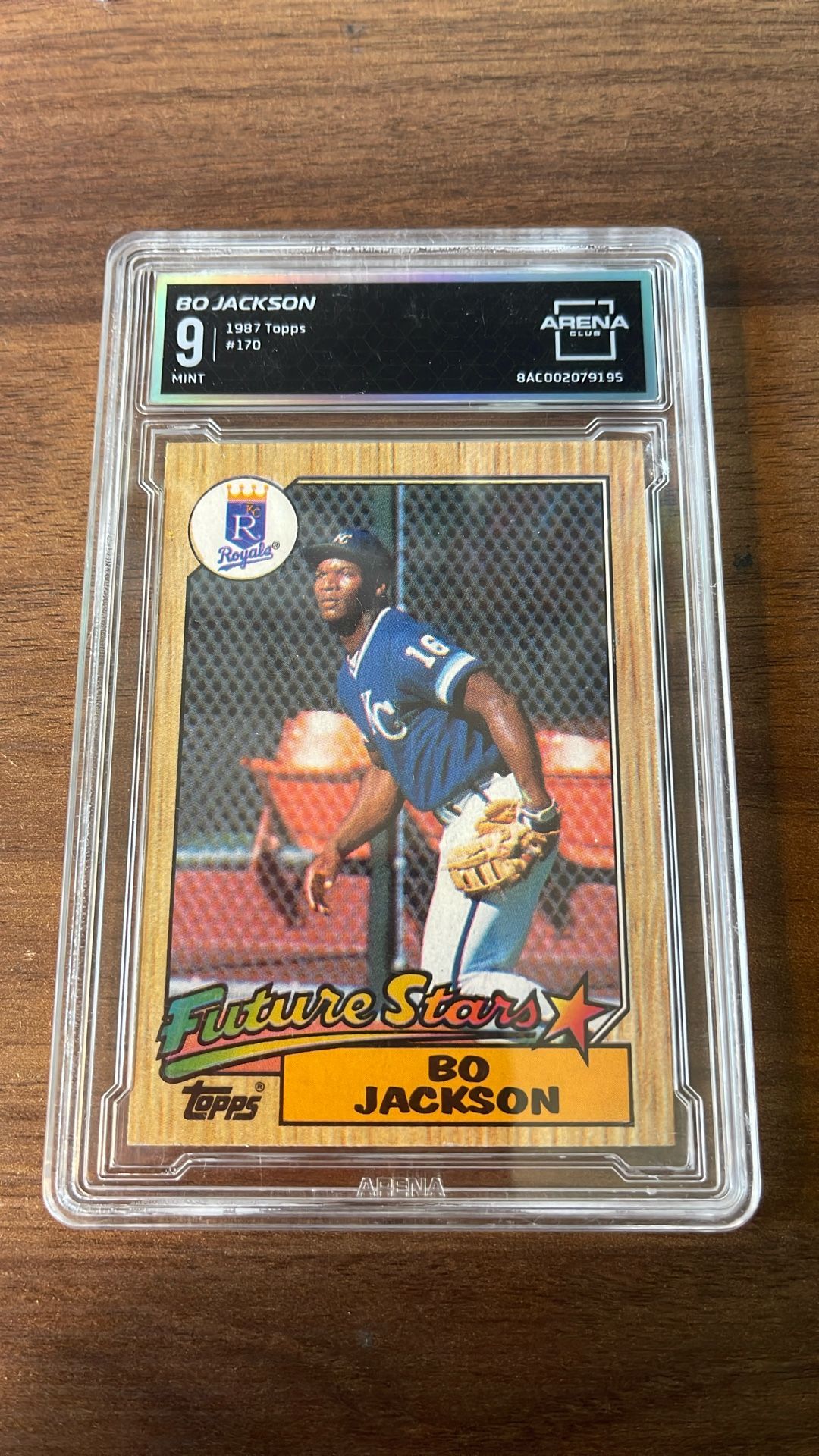 1987 Topps - Future Stars Bo Jackson #170 (RC) Kansas City Royals ARENA 9 MT
