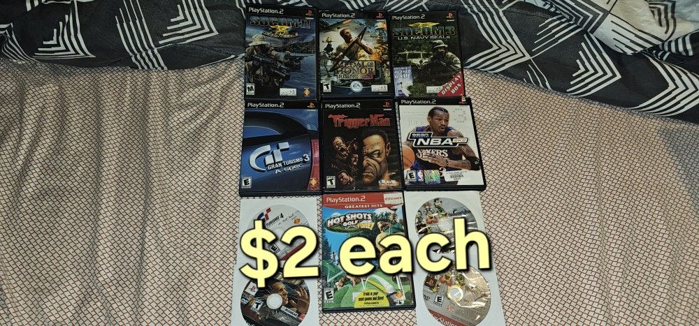 Ps2 Playstation 2 Games $2 Each 👇