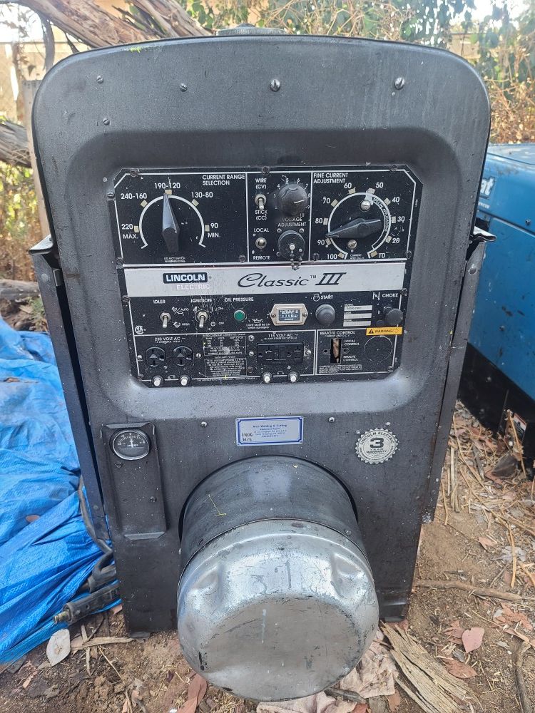 Lincoln Classic III generator welder pipeliner with CV box