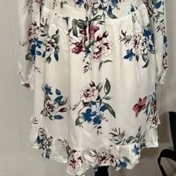 White Floral Dress 