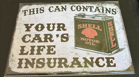 Shell Motor Oil Metal Sign 