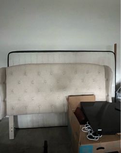 Queen size headboard and bed frame