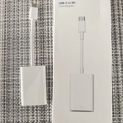 Apple USB-C to SD Card Reader - 2.6in For iPhone 15 MacBook 