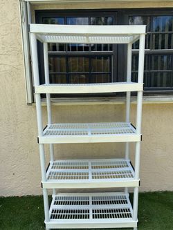 5-Tier Heavy Duty Plastic Utility Shelving Storage Unit (36"W x18"D x73.5"H) –SEE MY OTHER ITEMS😀