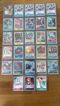 One piece and League of Legends card lot of 35