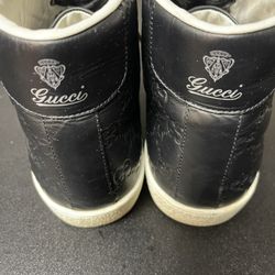Gucci (Limited Edition) leather high tops, size 10.5 M
