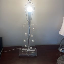 MCM Acrylic Lucite Lamp. Works Perfect!! 