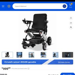 New electric wheelchair out of box for small cars