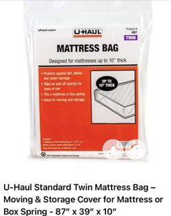 Standard Twin Mattress Bag – Moving & Storage Cover