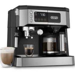 De'Longhi Coffee Maker And Espresso Machine + Advanced Adjustable Milk Frother for Cappuccino & Latte