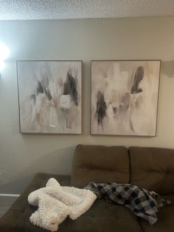 Abstract Canvas Wall Art Set of 2