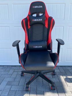 Red & Black Reclining Gaming Chair With Lumbar Support