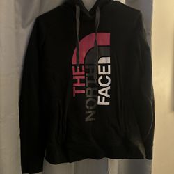 The Northface Hoodie, Women’s Pink N Black Sweater