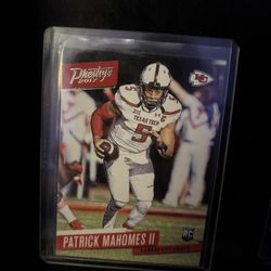 2017 Panini Prestige Rookie Patrick Mahomes II RC Kansas City Chiefs #232