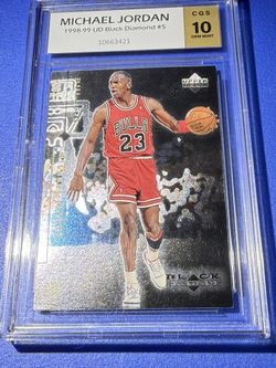 1998-99 Upper Deck Black Diamond Michael Jordan #5 HOF Chicago Bulls 