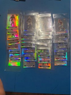 34 small holo nfl panini stickers
