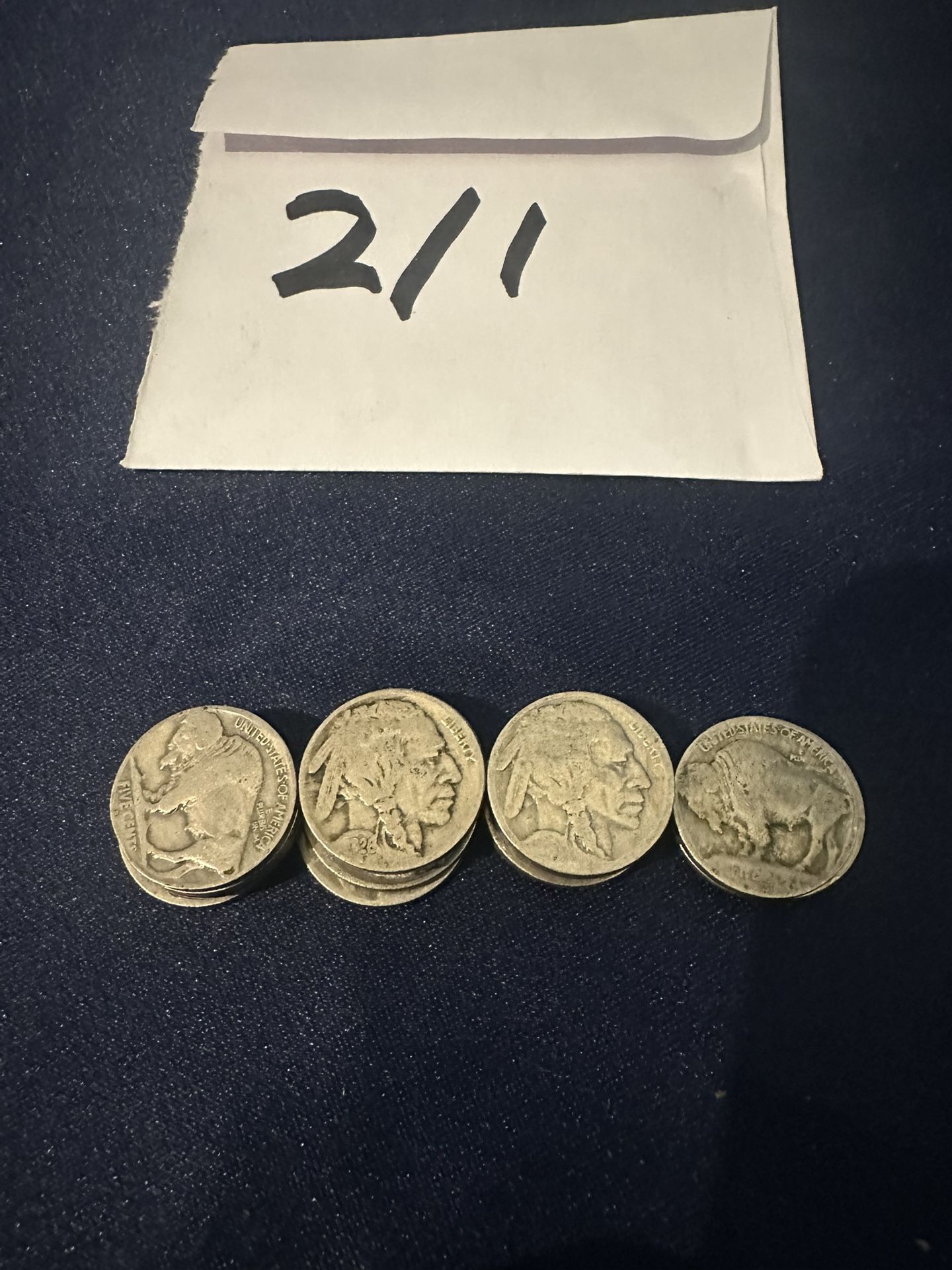 18 Authentic Buffalo Nickels