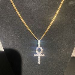 Ankh Diamond Pendant