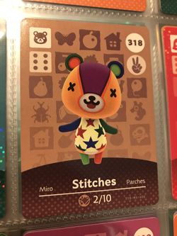 Nintendo Animal Crossing New Horizons Stitches Amiibo Card