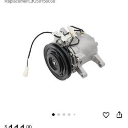 AC Compressor & A/C Clutch for Kubota Tractors M108 M110 M108S M5040,Air Conditioner Compressor Auto Replacement,3C(contact info removed)0
