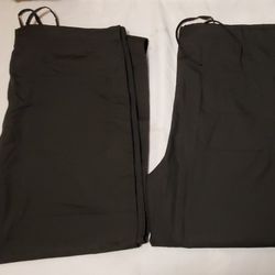 Black Size Large (Size 38) Scrub Pants Set Of Two 