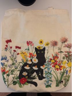 Canvas Black Cat Bag